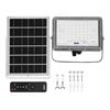 PROYECTOR LED 300W 2500 Lumens - 6500K - IP65 - BATERIA 20Ah + PANEL SOLAR + MANDO IR