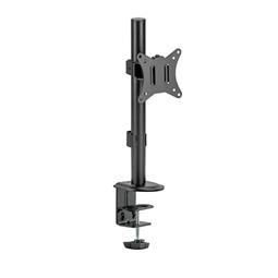 SOPORTE PARA 1 TV o MONITOR - DE 17" A 32" - CON ABRAZADERA PARA MESA - HASTA 9KG POR PANTALLA - VESA 75 100 - NEGRO