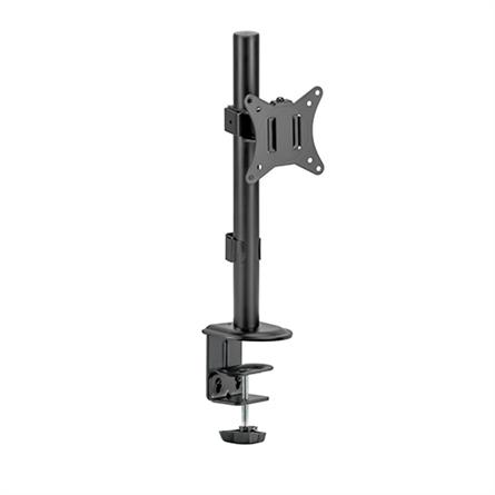 SOPORTE PARA 1 TV o MONITOR - DE 17" A 32" - CON ABRAZADERA PARA MESA - HASTA 9KG POR PANTALLA - VESA 75 100 - NEGRO