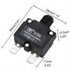 DISYUNTOR - MAGNETOTERMICO UNIPOLAR 10A - BOTON MANUAL - FASTON 6,3x0,8mm - 46x29x13,5mm - KYB8