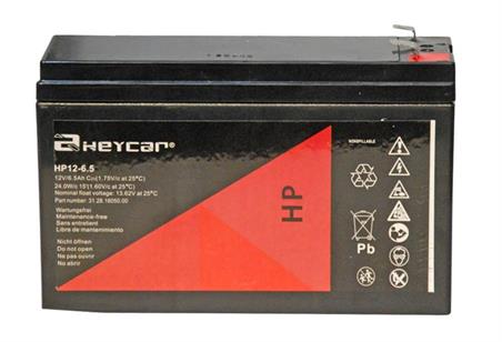 BATERIA PLOMO AGM HEYCAR 12V 6Ah PLOMO - 151,5x50x95 - FASTON 6,3mm
