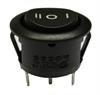 INTERRUPTOR BASCULANTE SPDT - 3 POSICIONES - 6A  250VAC - ON OFF ON - NEGRO REDONDO