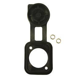TAPA JUNTA DE GOMA PARA CONECTORES ESTANDAR XLR - PANEL - 19x24mm