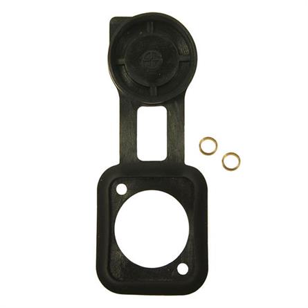 TAPA JUNTA DE GOMA PARA CONECTORES ESTANDAR XLR - PANEL - 19x24mm