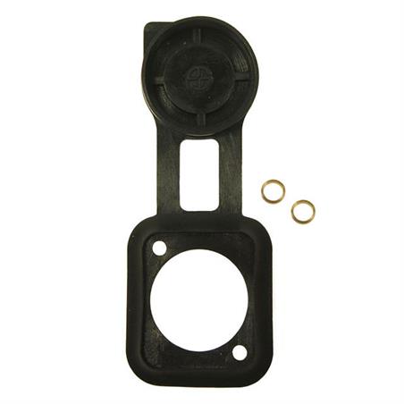 TAPA JUNTA DE GOMA PARA CONECTORES ESTANDAR XLR - PANEL - 19x24mm