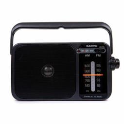 RADIO PORTATIL SANYO - FM AM - RED O PILAS - NEGRO