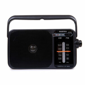 RADIO PORTATIL SANYO - FM AM - RED O PILAS - NEGRO