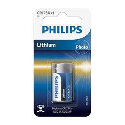 PILA LITIO PHILIPS CR123A - 3V - 1500mAh - FOTO