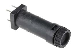 PORTAFUSIBLES VERTICAL PARA PCB - PARA FUSIBLES DE 5X20 - HASTA 10A - RASTER 7,62x5,08mm