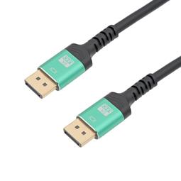 CONEXION DISPLAYPORT MACHO - MACHO - 3 METROS - 8K 60hz - 19+1 Cobre 30AWG - NEGRO