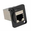 CONECTOR RJ45 CAT6 - PANEL HEMBRA - METAL - ESTANDART XLR - 19x24mm