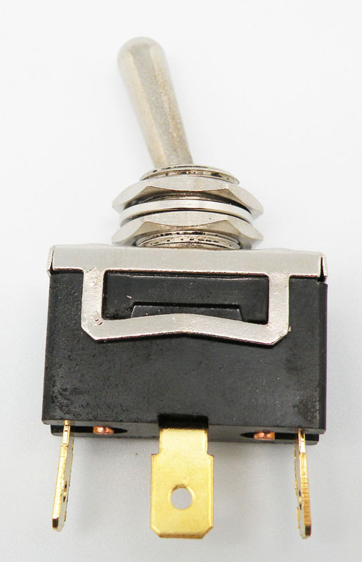 INTERRUPTOR PALANCA SPST 250v 15A - 3 POSICIONES - ON - OFF - ON  - FASTON 6,3mm