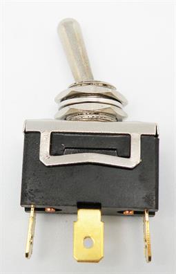 INTERRUPTOR PALANCA SPST 250v 15A - 3 POSICIONES - ON - OFF - ON  - FASTON 6,3mm