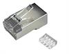 CONECTOR MODULAR RED RJ45 FTP - 8 VIAS BLINDADO CAT6a - CON GUIA - 10 UNIDADES