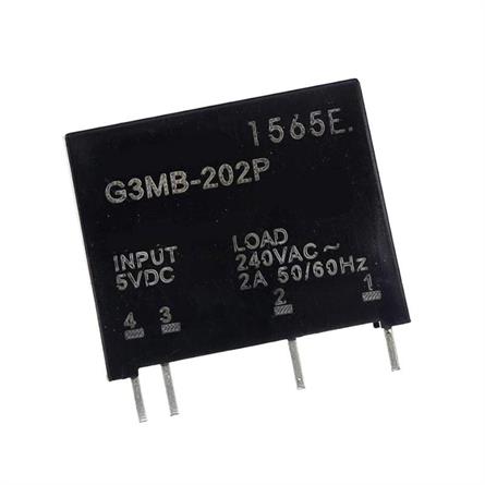 RELE ESTADO SOLIDO SSR - OMRON - 5V 2A - PARA PCB  - SERIE G3MB-202P - 24,5x20,5x5,5mm