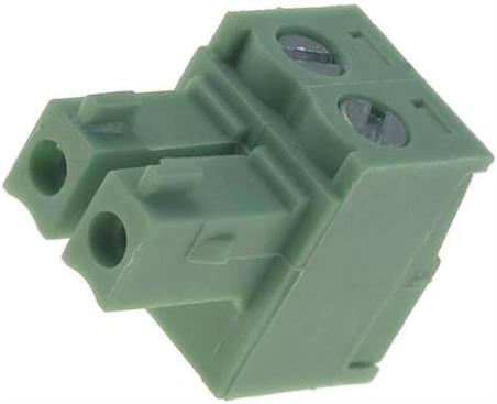 BLOQUE DE BORNAS DESMONTABLE - ENCHUFE HEMBRA - RASTER 3,50mm - 2 PIN