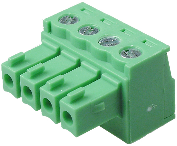 BLOQUE DE BORNAS DESMONTABLE - ENCHUFE HEMBRA - RASTER 3,50mm - 4 PIN