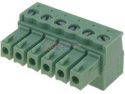 BLOQUE DE BORNAS DESMONTABLE - ENCHUFE HEMBRA - RASTER 3,50mm - 6 PIN
