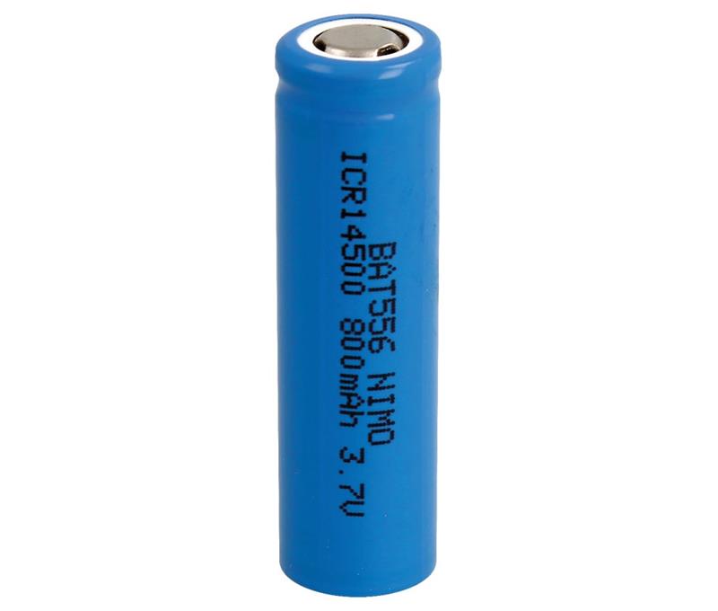 BATERIA LI-ION 3,7V - 800mAh 14500 ICR14500 RECARGABLE - 14,0x50,0mm - SIN cto DE CONTROL