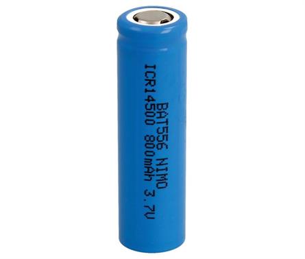 BATERIA LI-ION 3,7V - 800mAh 14500 ICR14500 RECARGABLE - 14,0x50,0mm - SIN cto DE CONTROL