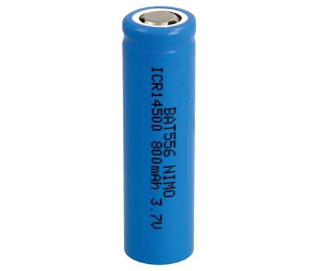 BATERIA LI-ION 3,7V - 800mAh 14500 ICR14500 RECARGABLE - 14,0x50,0mm - SIN cto DE CONTROL