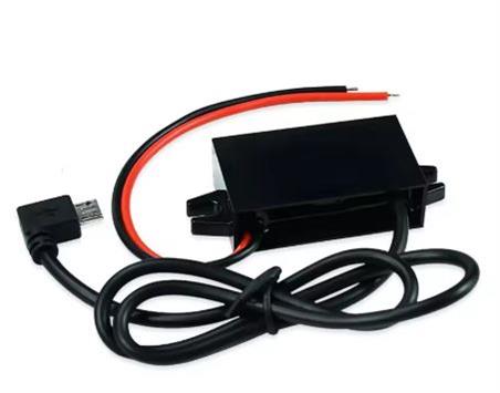 MODULO CONVERTIDOR CC - ENTRADA 8 a 60VDC - SALIDA 5VDC - 3A MAX - 15W - IP68 - 27x14x6,4mm - SALIDA A MICROUSB ACODADO MACHO