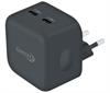 CARGADOR USB NIMO 36W - PD - ENTRADA AC100-240V -  x2 USBC - NEGRO