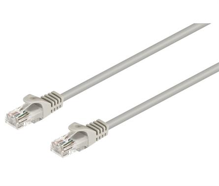 CONEXION ETHERNET RJ45 UTP CAT6 MACHO - MACHO - 0,5 METROS - GRIS