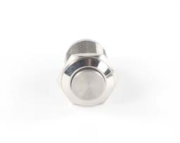 PULSADOR PRESION ANTIVANDALICO - OFF (ON) - 1 POSICION - 3A 250V - ORIFICIO MONT 16mm - METAL - IP65
