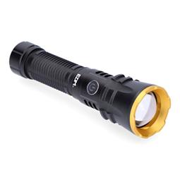 LINTERNA LED LARGO ALCANCE CON ZOOM - RECARGABLE - 20W 1800 LUMENS - 3 MODOS - IP65 - ALUMINIO - Ø43.5x159mm