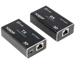 EXTENSOR HDMI POR CABLE DE RED FTP CAT6 CAT7 - HASTA 50M - ACTIVO - 1080P 60hz - x1 RJ45 FTP - EDID