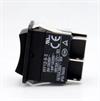 PULSADOR BASCULANTE DP3T INDUSTRIAL - 20A 250VAC - 3 POSICIONES - (ON)-OFF-(ON) - NEGRO - HY12-9-3