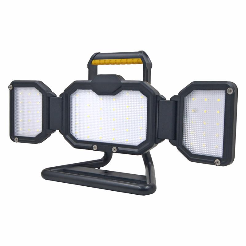 FOCO LED DE TRABAJO 25W - RECARGABLE - 2500 LUMENS - XL - HASTA 8H - LUZ A 270º - PLEGABLE - 467x227x155mm