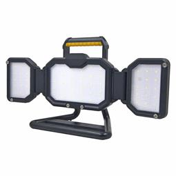 FOCO LED DE TRABAJO 25W - RECARGABLE - 2500 LUMENS - XL - HASTA 8H - LUZ A 270º - PLEGABLE - 467x227x155mm