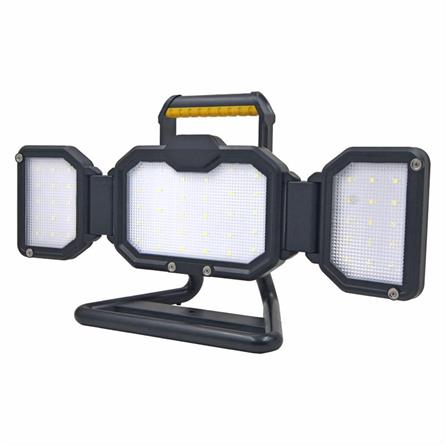 FOCO LED DE TRABAJO 25W - RECARGABLE - 2500 LUMENS - XL - HASTA 8H - LUZ A 270º - PLEGABLE - 467x227x155mm