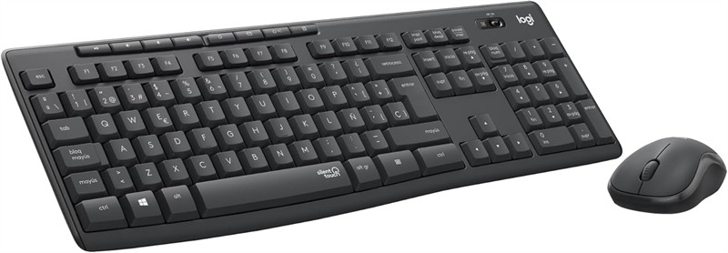 TECLADO + RATON LOGITECH INALAMBRICO 2,4GHZ MK295 - NEGRO