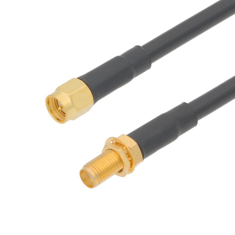 CONEXIÓN SEMIFLEXIBLE - SMA MACHO A SMA HEMBRA- 10 METROS - BAJA PERDIDA - LMR200