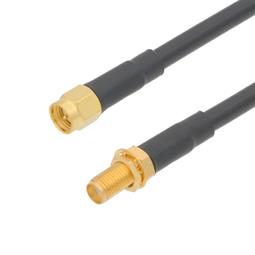 CONEXIÓN SEMIFLEXIBLE - SMA MACHO A SMA HEMBRA- 10 METROS - BAJA PERDIDA - LMR200