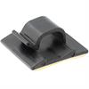 CLIP ADHESIVO PARA SUJECCION DE CABLES - HASTA 5mm - NEGRO - BOLSA 100 UNIDADES