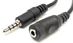 CONEXION JACK 3,5mm MACHO - HEMBRA - 4 VIAS - 1,5m