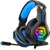AURICULARES GAMING OZEINO - DIAM 50mm - USB (LEDS RGB) +  JACK 4 VIAS 3,5mm - CABLE 2,2 METROS - CANCELACION RUIDO - 360º