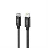 CONEXION USB C 3.0 - LIGHTNING - 3A - 1 METRO - IPHONE IPAD -  NYLON  - NEGRO