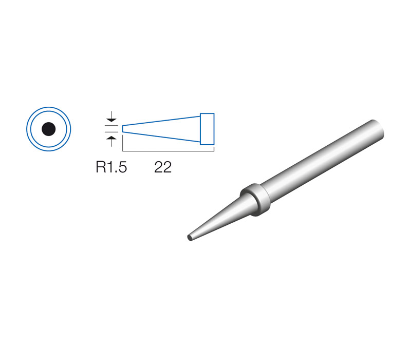 PUNTA PARA SOLDADOR HRV7539, HRV7514 - RECAMBIO PUNTA ORIGINAL - 1,5mm