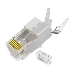 CONECTOR MODULAR RED RJ45 FTP - 2 PARTES  - 8 VIAS - CAT7 - 1 UNIDAD