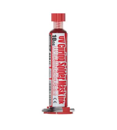 MASCARA DE SOLDADURA UV MECHANIC - 10CC - ROJO + BOQUILLA