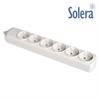 REGLETA DE ALIMENTACION 6 TOMAS SCHUKO - CON T/T LATERAL - 250V 16A - BLANCO - PARA MONTAJE (SIN CABLE)