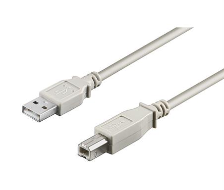 CONEXION EC USB MACHO TIPO A - USB MACHO TIPO B BEIGE [10m] - IMPRESORA