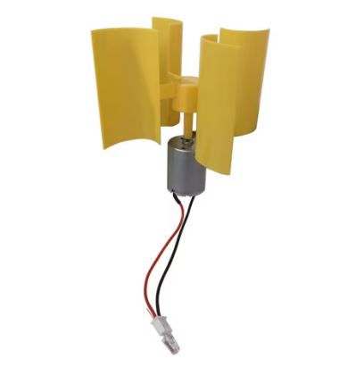 KIT DIDACTICO AEROGENERADOR - INCLUYE MOTOR, PALAS, CABLE Y LED