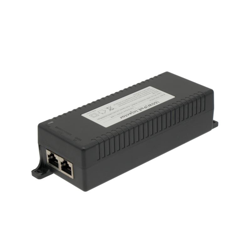 INYECTOR POE++ 60W - 802.3BT - 2 Ptos RJ45 2500mbps - HASTA 100mts
