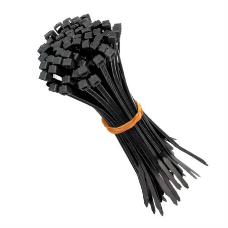 SET DE BRIDAS NEGRA - NYLON - 300X3,6mm (BOLSA DE 100 und)